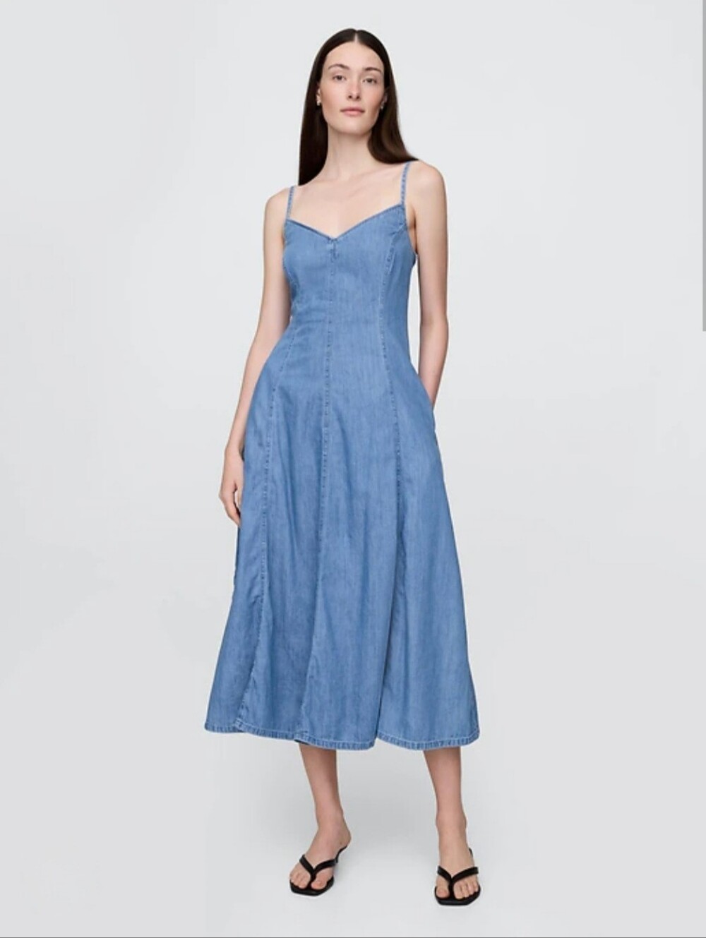 GAP Denim Maxi Dress (Small)
